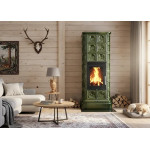 Kachlová kamna ABX Kaledonie exklusive XL ,,FOREST,, Zelená